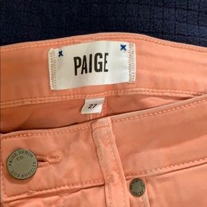 Paige coral vertigo ankle  jeans
